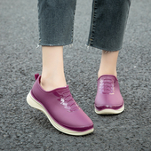 低帮雨鞋 软底平底厨房防滑耐磨工作胶鞋 女夏季 防雨浅口雨靴防水鞋