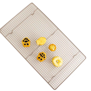 戚风蛋糕倒扣厨房置物架冷却面包架金色不粘烘焙工具晾干架沥水架