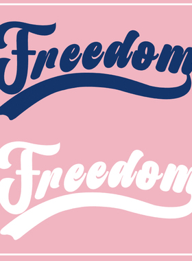 潮牌外贸创意简约英文字母热转印服装印花辅料贴柯式胶印过粉烫画