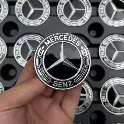 适用奔驰机盖平标引擎盖标A级C级E级CLA威霆GLK ML R改装标志车标