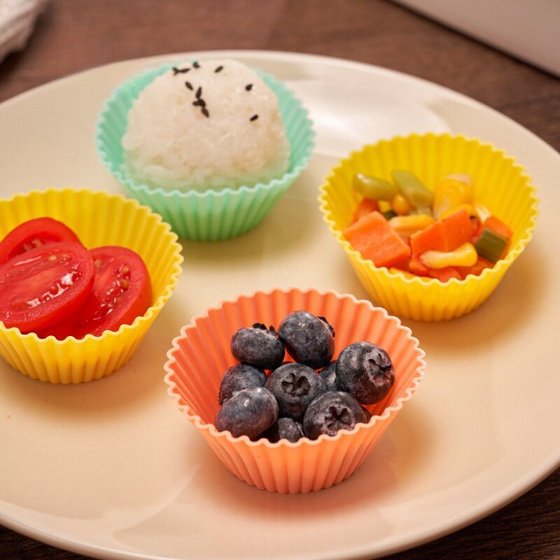 日式硅胶蛋糕模具食品烘焙发糕蒸糕米糕马拉糕点可重复使用批发