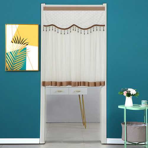 新款 隐私帘装饰帘门帘纱帘帘子卧室厕所卫生间厨房遮丑半帘 短帘