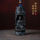 真品老料文莱沉香脖挂立体雕刻观音大士吊坠沉水文玩木质菩萨挂件