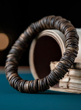 高端芽庄黑奇楠沉香手串保真老料沉水级棋楠佛珠女男款木质手链