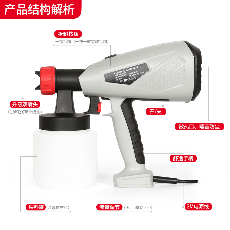 速发喷砂机烘焙巧克力喷枪法式西点甜品丝绒蛋糕喷沙小型高压家用