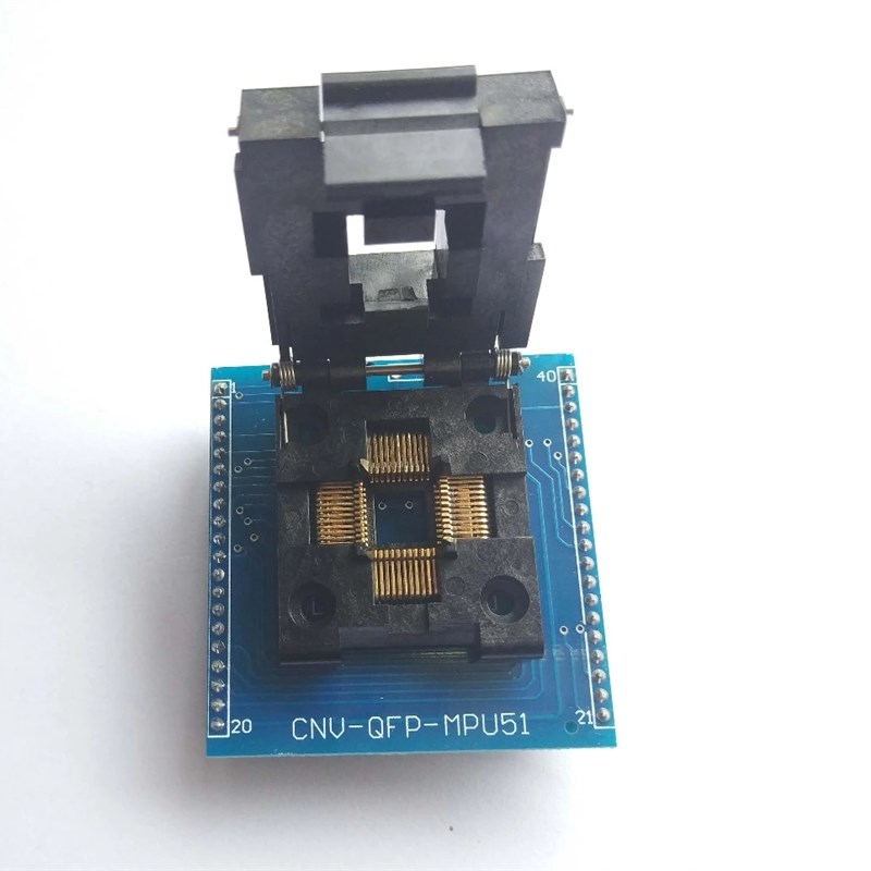 速发TQFP44转DIP40烧录器51单片机MCU LQFP44-0.8 STC适配器编程