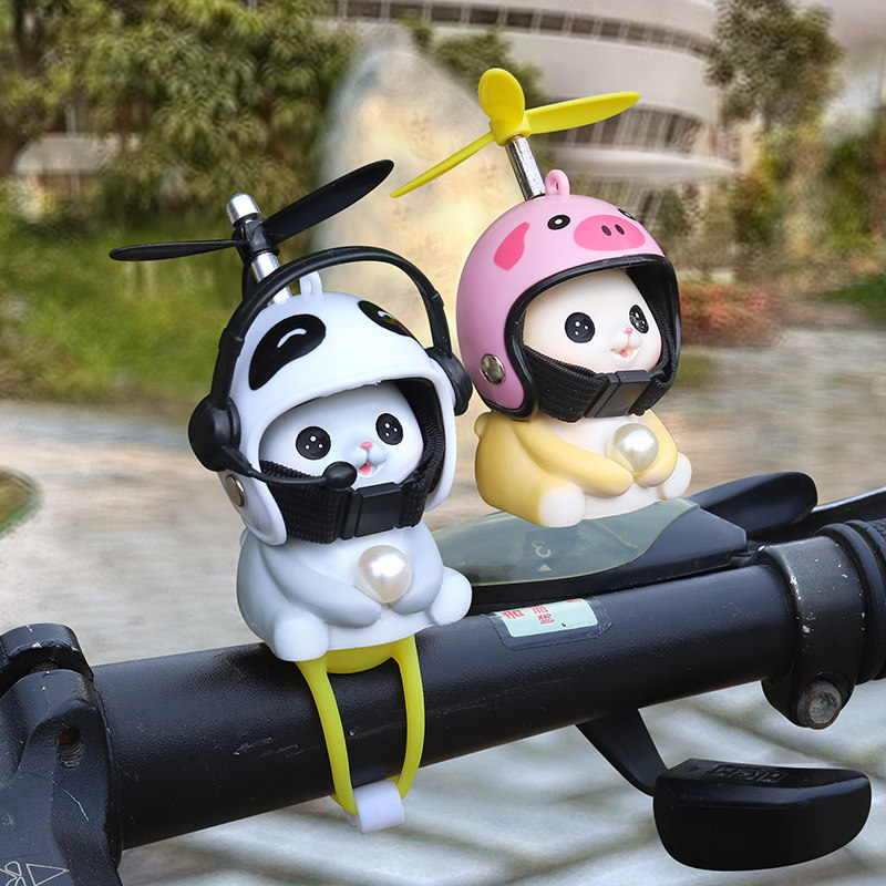 速发可爱车载摆件自行车品动车电瓶机车装饰电配件小挂件配饰