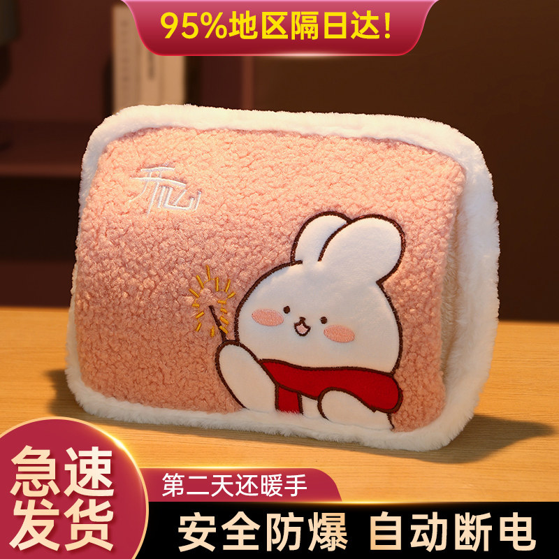 速发充电防爆可脚毛绒暖用袋电暖宝痛经生水暖爱暖宝宝