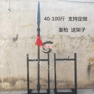 速发仿古枪武术红缨霸重枪摆件大枪枪枪王实心兵器影视道具未
