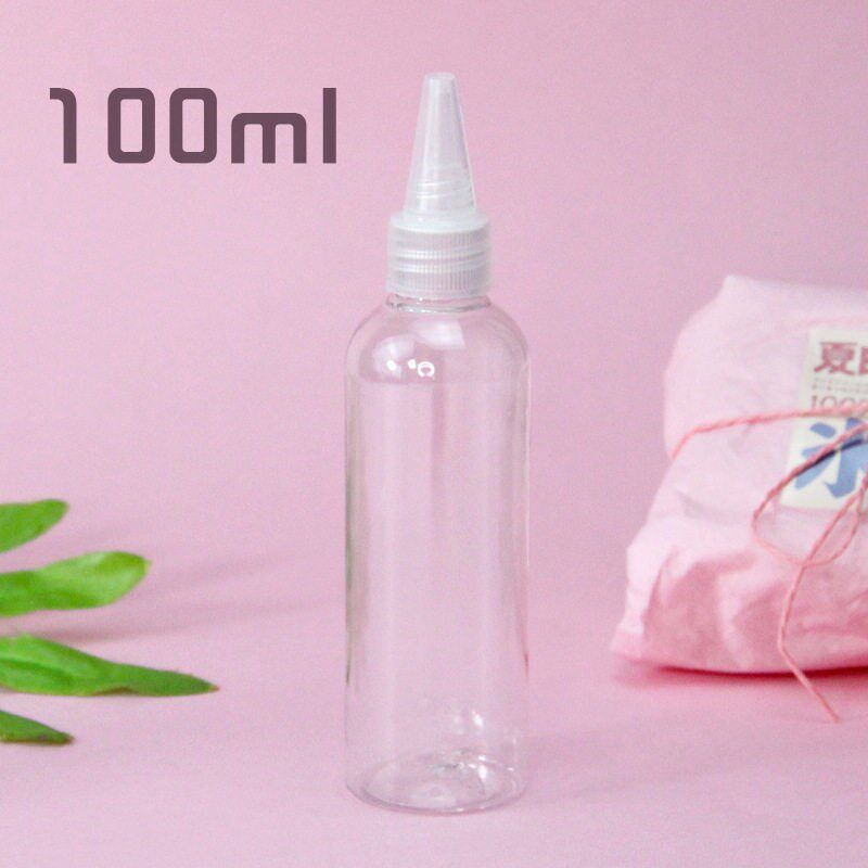速发100硼砂水分装瓶手工史莱姆透明塑料尖嘴瓶挤压式塑料瓶