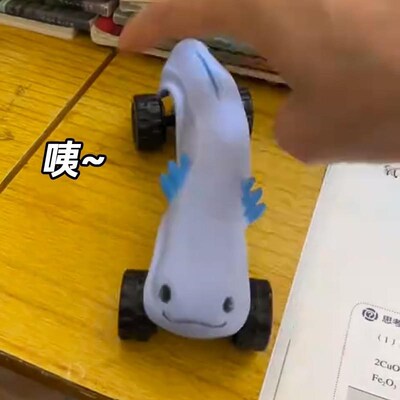 速发拉伸小车玩具拉拉车可以拉长回弹解压惯性汽车搞怪变形弹力