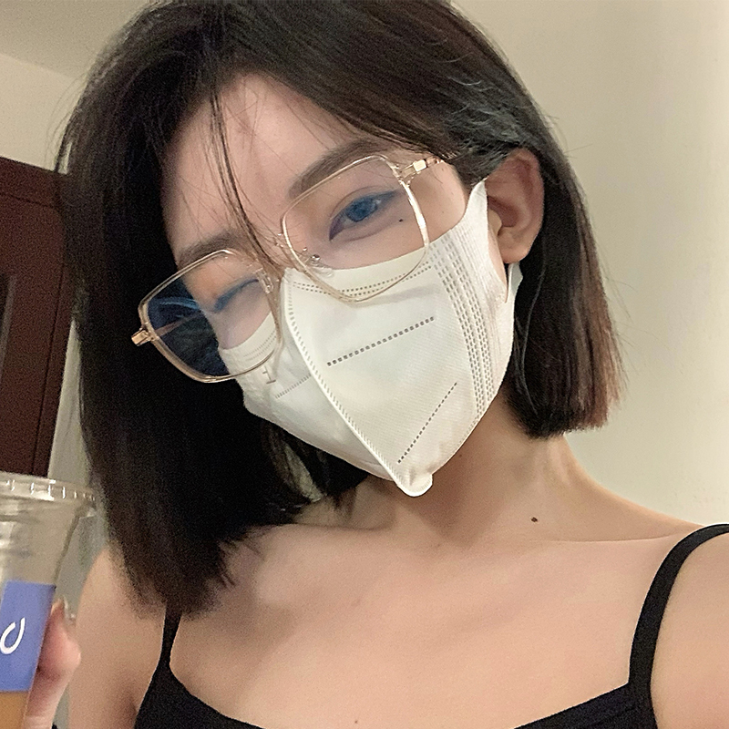 速发大护素颜神器透明显脸小防蓝光配近潮洋气框眼韩版视平光镜