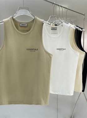 速发FOG复线EET球S反光字母潮美式夏运动肩士背心T恤坎男篮I宽松