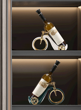 速发创意简约酒柜红酒酒摆件轻奢高档客厅红架瓶装礼品乔迁饰物