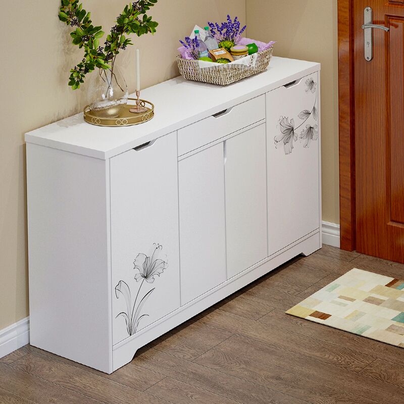 速发鞋柜家用门实简易组装约柜收纳多层鞋架防尘简鞋仿口木玄关柜