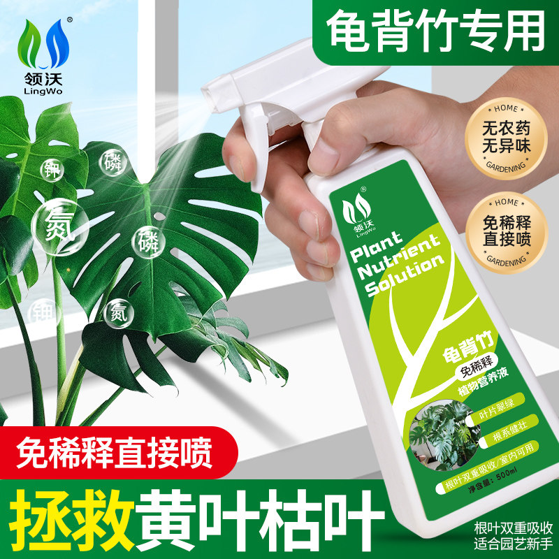 速发免稀释龟背竹营养用专液肥竹科植物肥绿家用料植盆栽通用型肥
