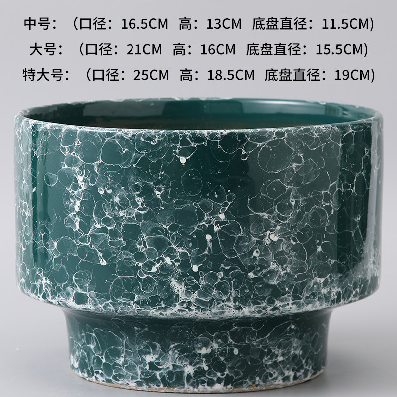 青花瓷简约现代复古花盆图片
