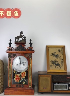 速发挂村老旧物件收音机马头钟竹暖壶0画装饰画7农80年代摆件装修