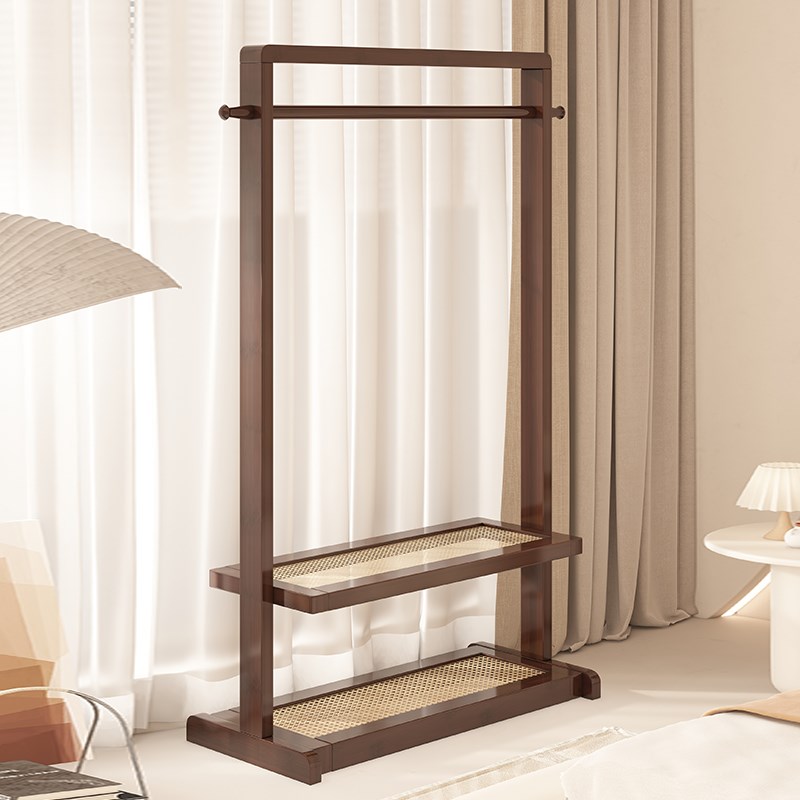 速发简约卧室家用帽地架落架可储存移动衣架民宿床边衣衣架置物架