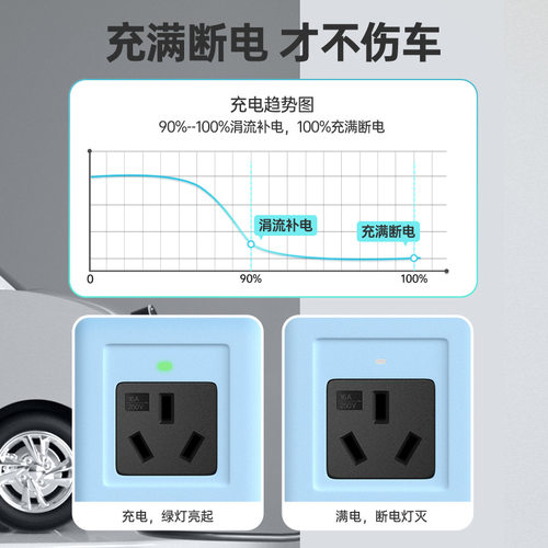 速发定时款迷能源汽车通五接地宝用菱宏光新你免接接地线家用