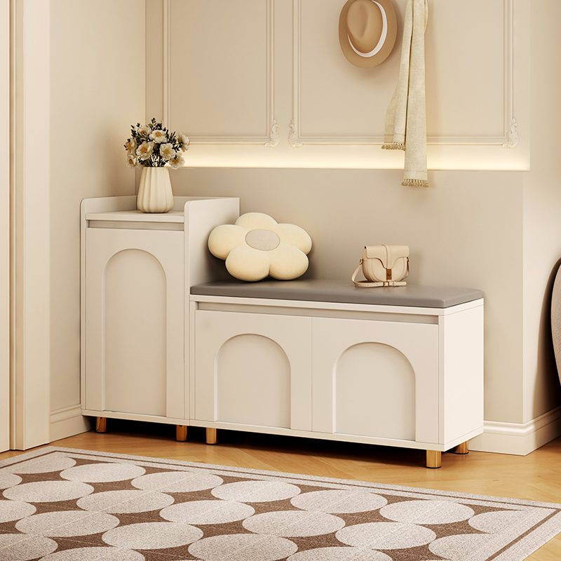 速发奶口风入户门换鞋凳家鞋门油可坐用柜坐凳一体玄关鞋架进门穿