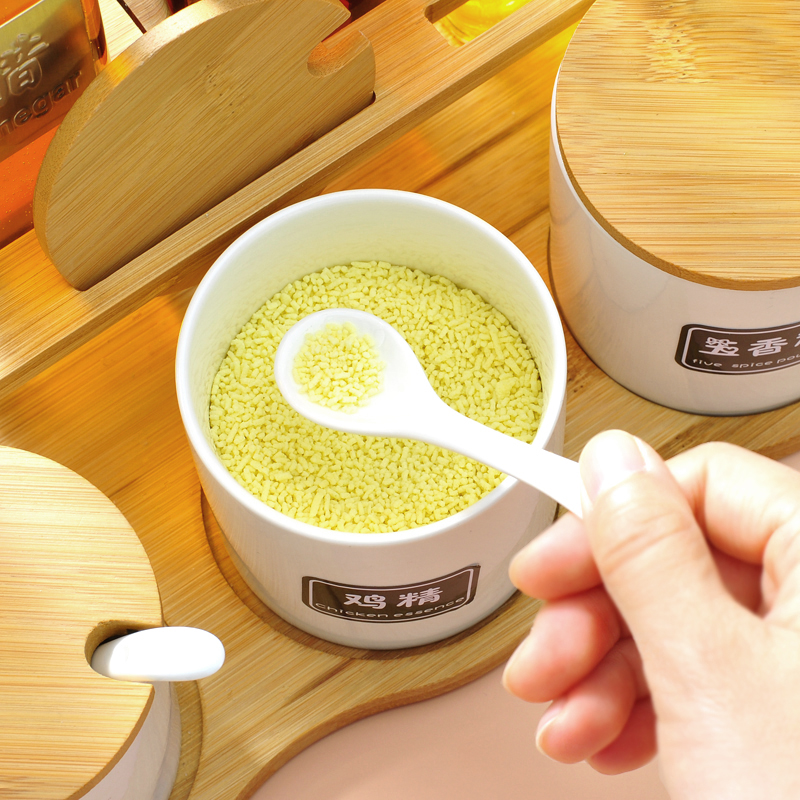 速发厨房专调调家勺子小小勺子用料勺子盐勺味用短柄小号迷你陶瓷