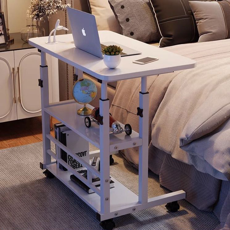 速发床边桌可移动升桌小降子家用书桌室卧电脑桌学生宿舍学习桌写