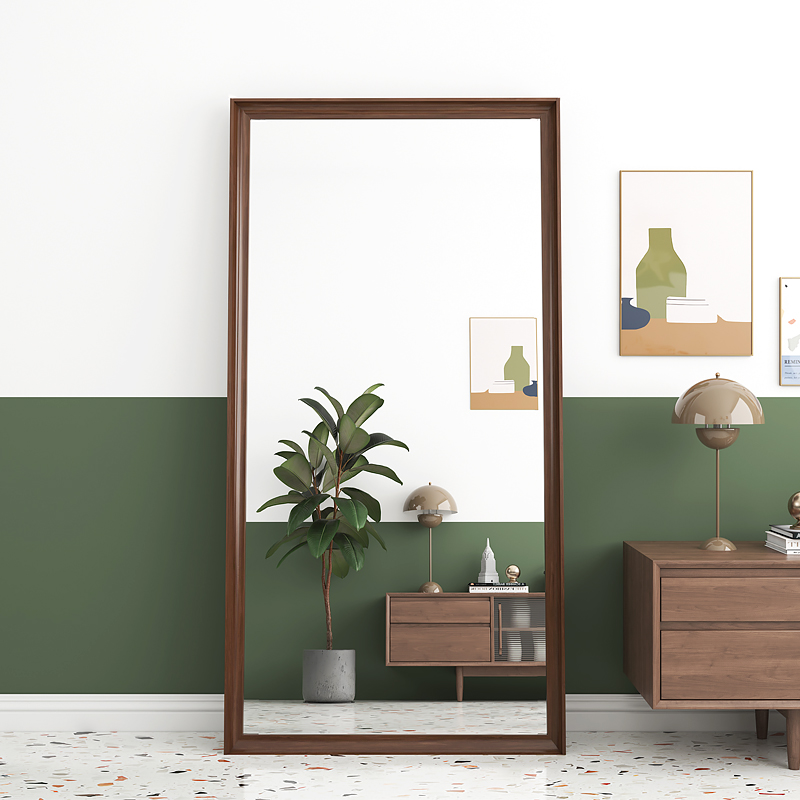 速发复古落地镜家用全身镜客厅立体试式大镜子挂室壁挂衣卧墙穿衣