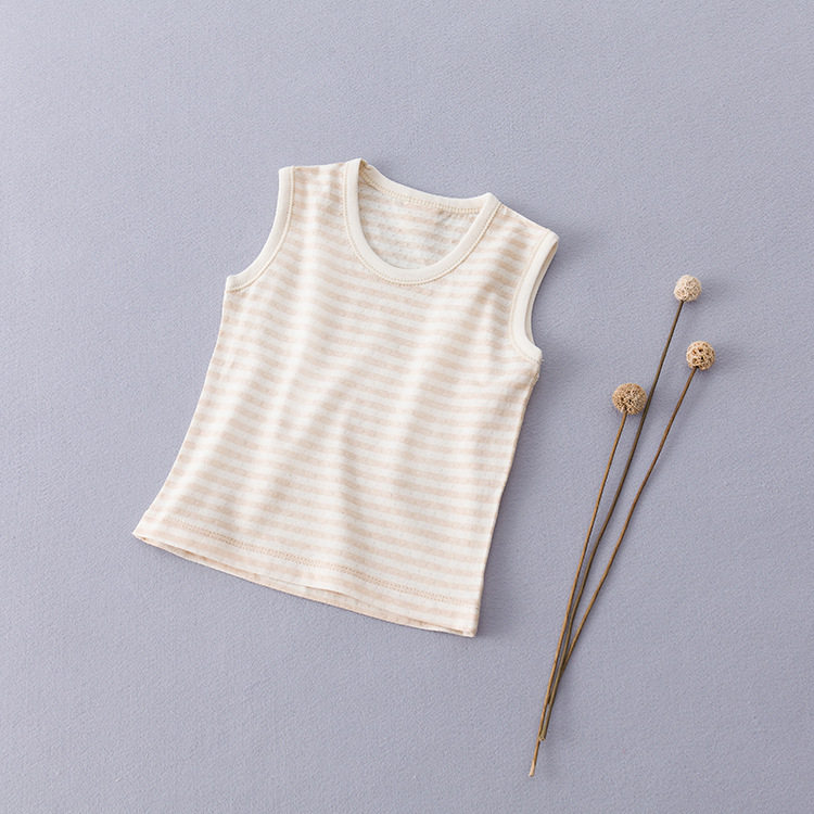 Colored cotton 1 newborn baby Vest 2 Cotton 6 Thin section Male baby 0 Summer 3 clothes T-shirtin the Children/Baby/Family fitted , Vest harness  category - from Buy2taobao.com to provide professional Taobao agent buy service