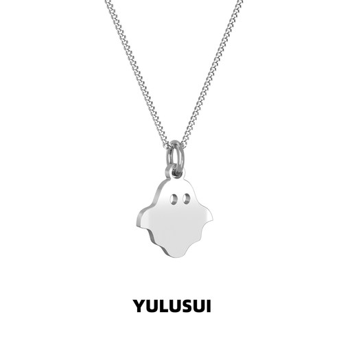 YULUSUI 幽灵项链不掉色男女情侣款小众高级感适合夏天戴的项链