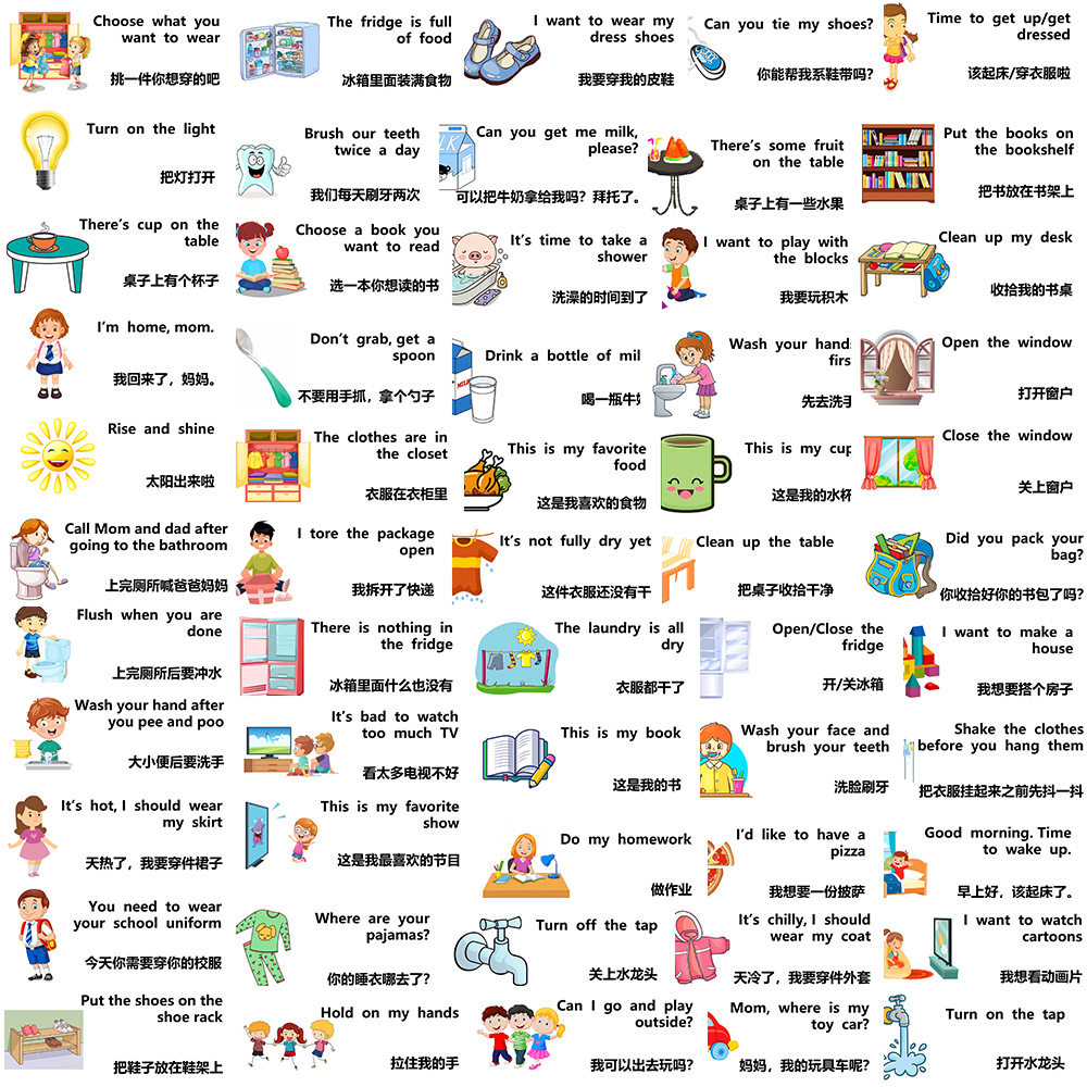 65张卡通儿童启蒙英文涂鸦贴纸头盔行李箱笔记本吉他水杯防水贴画