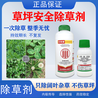 草坪除草神剂药二甲四氯钠马尼拉四季青牧草水花生草坪专用除草剂