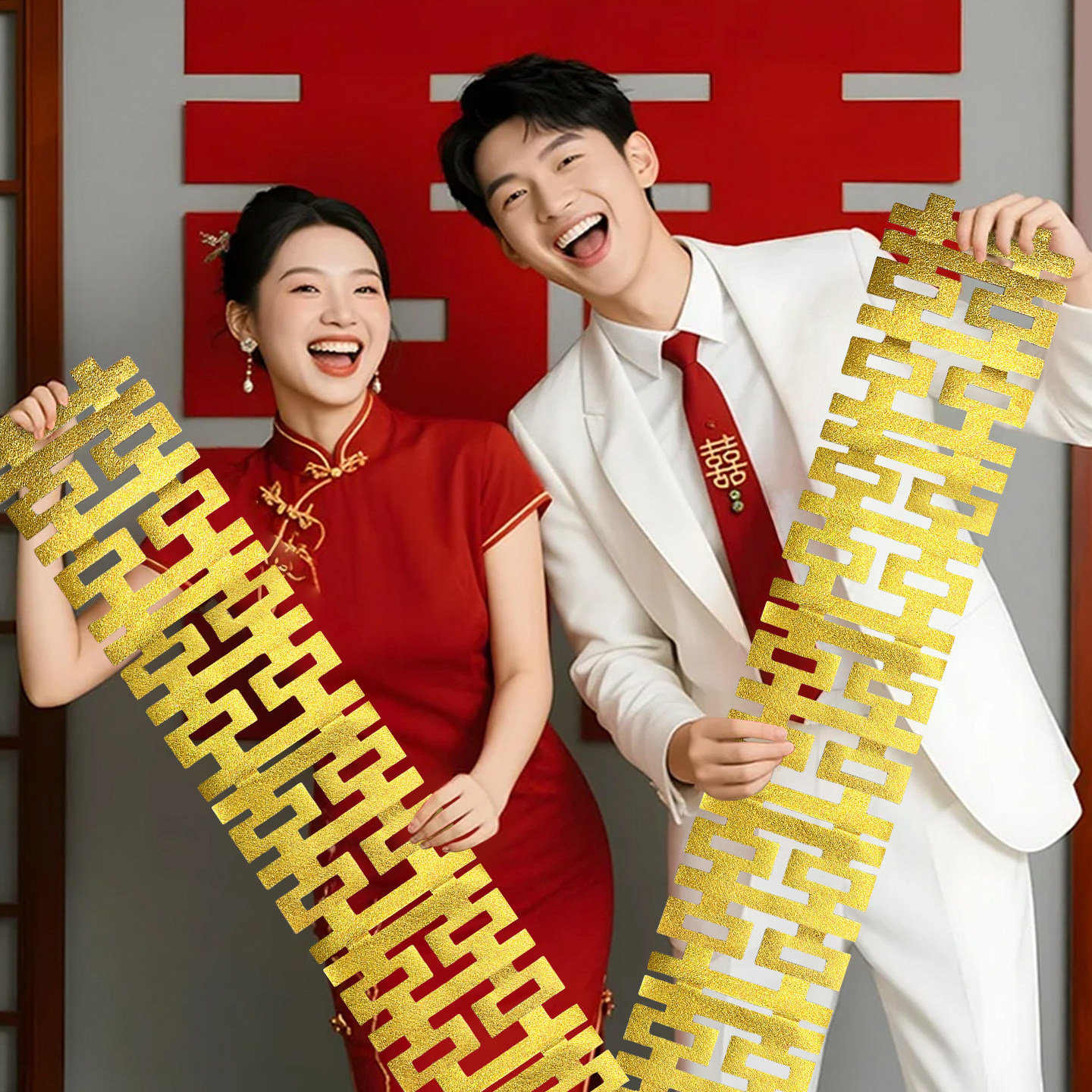 订婚宴结婚领证长条喜字婚房挂饰金色喜字贴婚礼专用手持拍照道具,节庆用品/礼品,喜字/剪纸/贴纸,淘宝优惠券,粉丝福利购,淘宝优惠卷