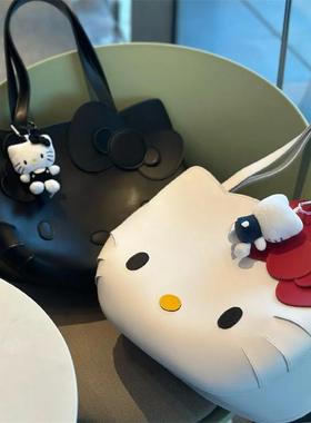 hellokitty包包卡通可爱单肩包蝴蝶结凯蒂猫手提健身包斜挎旅行包