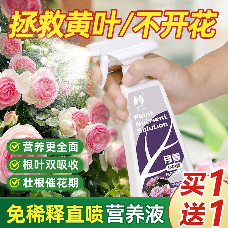速发营养液月用稀用花肥免专释家季盆栽玫瑰蔷薇花卉植物通用肥料