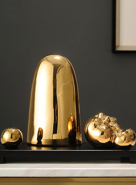 速发金山银山摆公室品饰品办件工艺装家居样板房软装高级感高端大