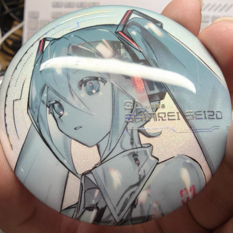 透明初音未来周边徽章亚克力胸针