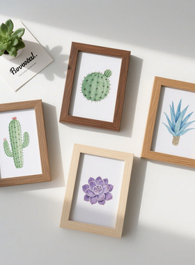 自制定制简约木制画框方4寸10寸12寸相框居家装饰礼物diy画框