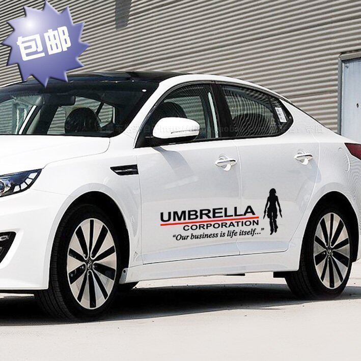 汽车贴纸 生化危机 个性划痕 侧机门贴花 车身拉花 腰线全车贴纸