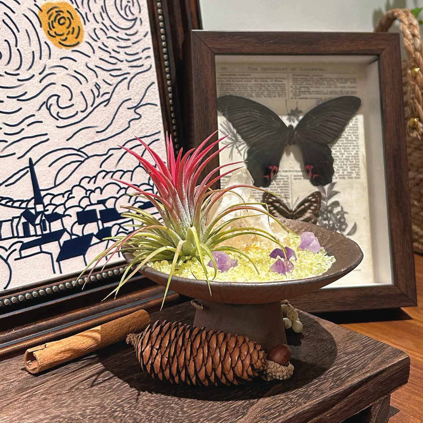 天然黄水晶原石能量碗聚宝盆高级家居摆件玄关办公室礼物风水艺术