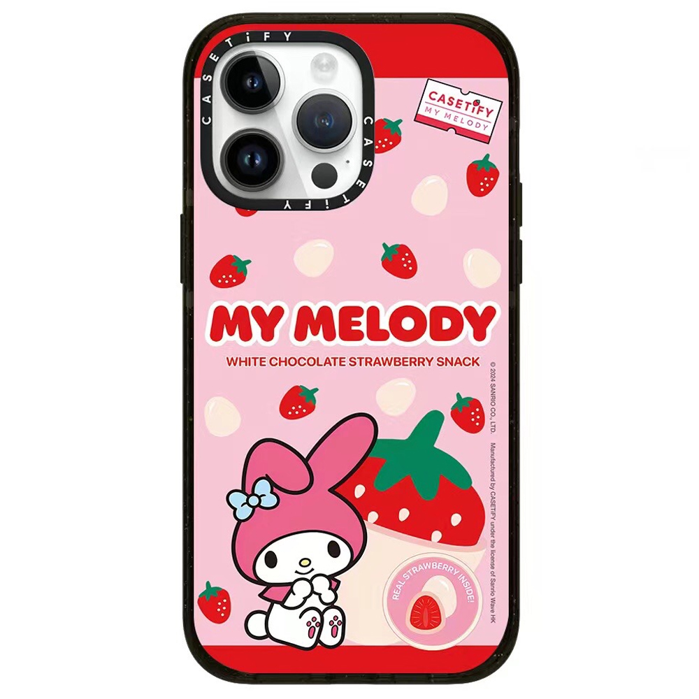 CASET联名My Melody美乐蒂15Pro适用iPhone14Pro Max苹果13Pro可爱网红同款卡通手机壳12Pro防摔保护套11硬壳