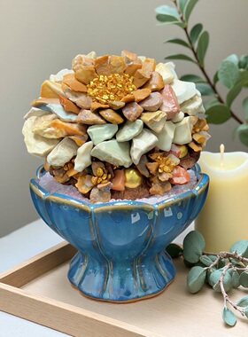 天然风干莲蓬手作造景客厅摆件