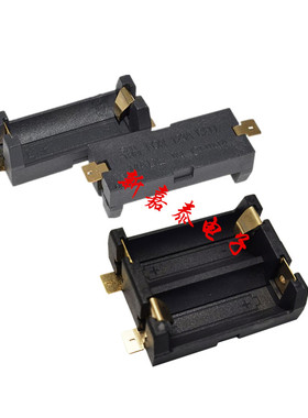 单节双节CR123A电池盒 16340 LIR123A电池座 1节 2节 镀金贴片