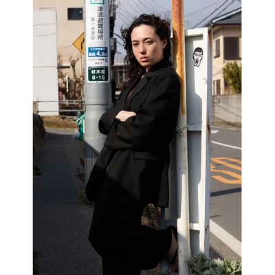 ZUKIZUKI 中性宽松廓形立体花朵西装