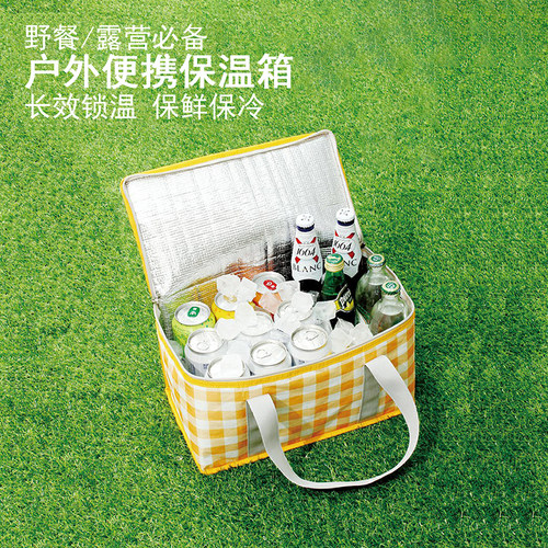 速发保温箱商用摆载冷藏箱户外露营车摊冰箱便携野餐篮外卖保鲜保