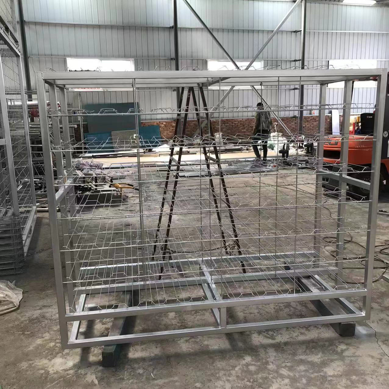 食用菌出菇架香菇出菇架自动化出菇网格架热镀锌蘑菇种植架厂家