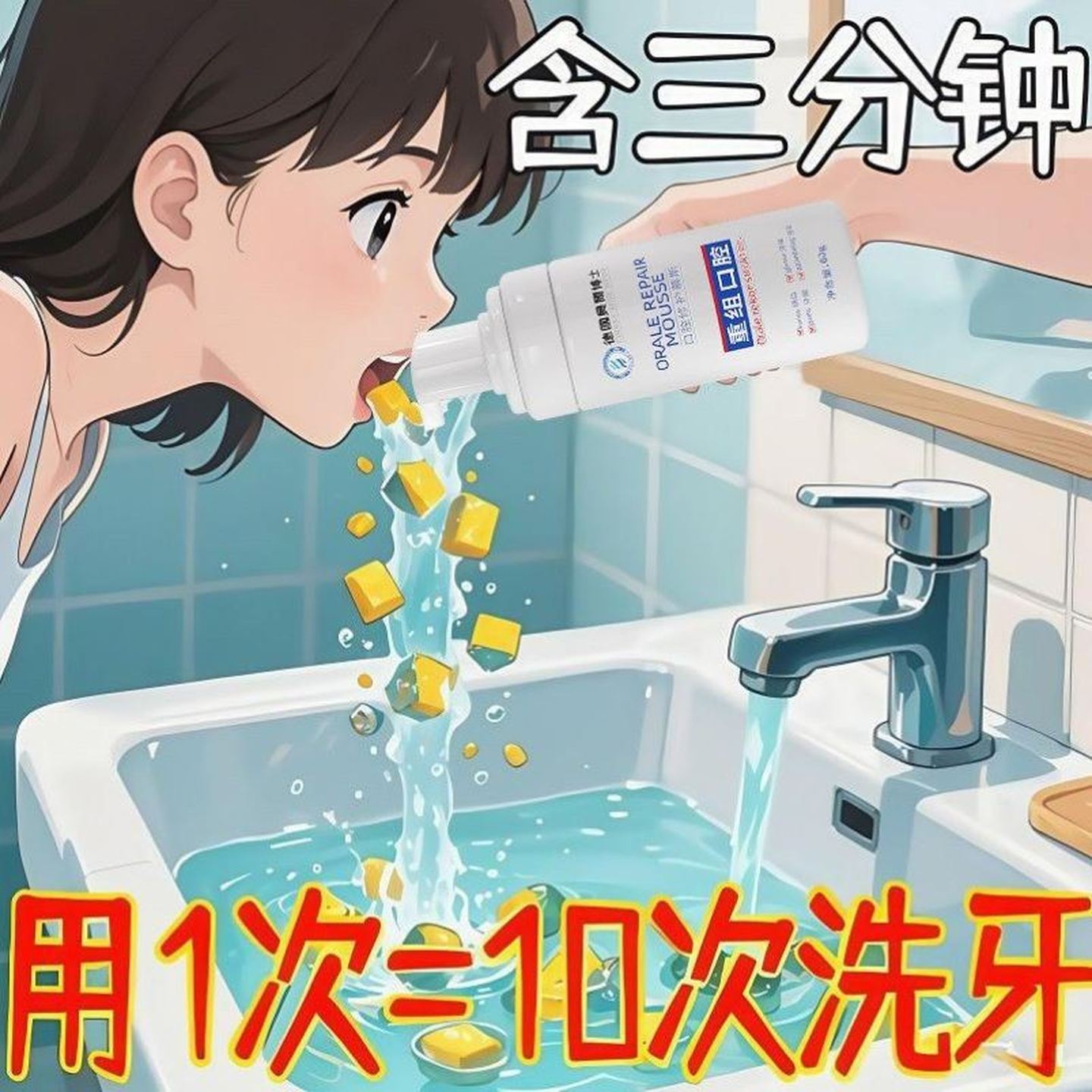 【小红书断货王】溶解茶渍烟渍污垢牙垢口腔修护慕斯牙石清理神器