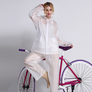 EVA套装摩托车电动自行车骑行雨披雨裤轻便成人分体雨衣上衣裤子