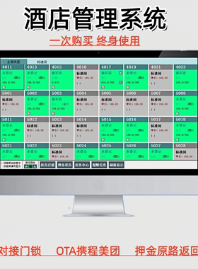 宾馆客房管理系统快捷酒店民宿前台收银公寓收费软件月子会所旅馆