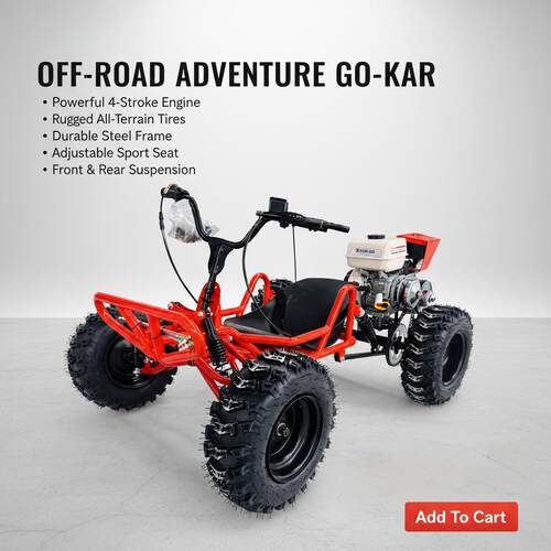 跨境212cc成人款全地形燃油卡丁车Gas Go Kart户外cvt越野卡丁車
